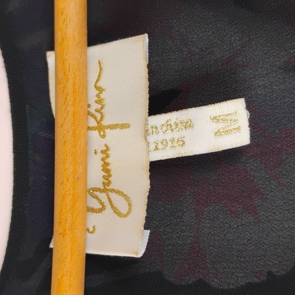 Yumi Kim Black and Blue Floral Maxi Dress - Picture 5 of 7